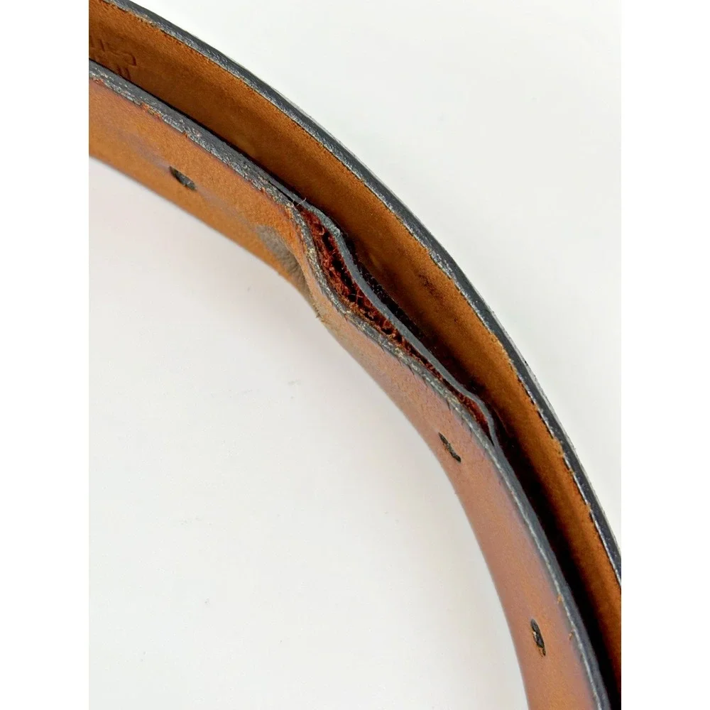 Remo Tulliani Leather Belt Mens‎ 36 Black Italian Calfskin USA Made Dress